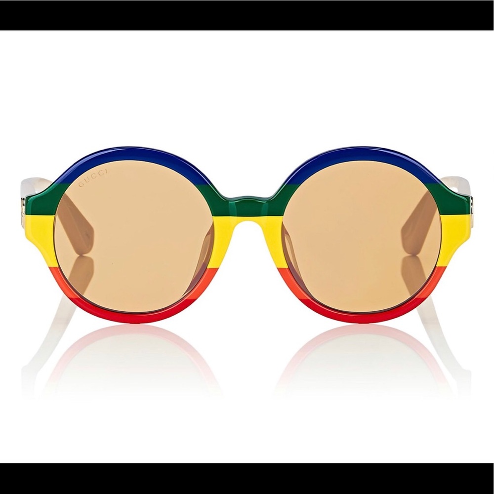🌈Gucci Rainbow Round Sunglasses - GG0280SA 005